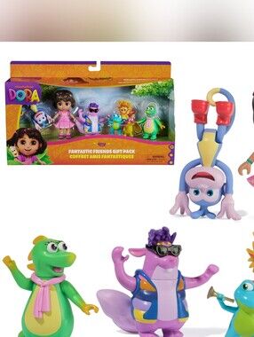 Dora, Fantastic Friends Gift Pack With Boots, Tico, Isa, And the Fiesta Set NIB